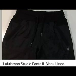 Lululemon Black Studio Pants II